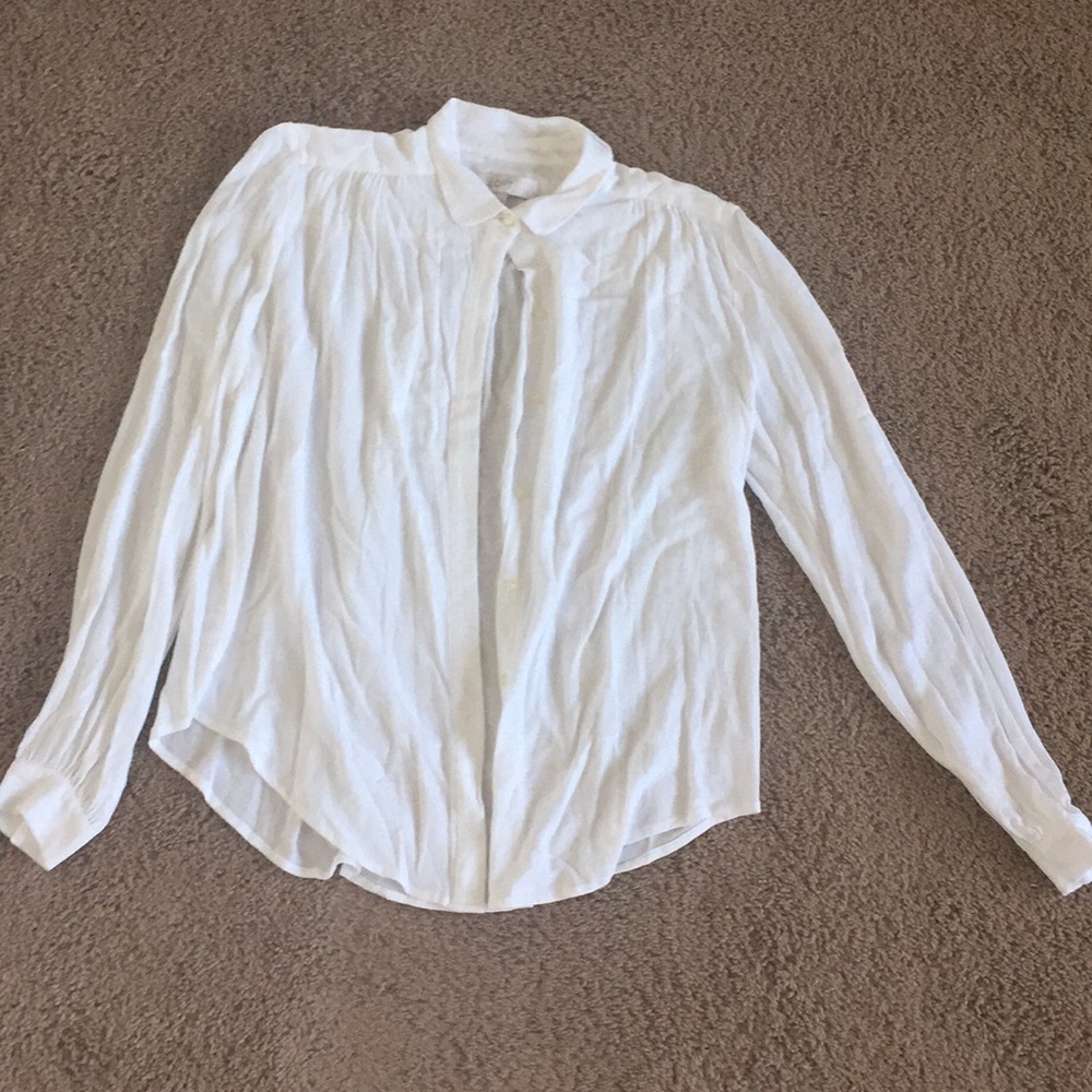 Long sleeve button down blouse